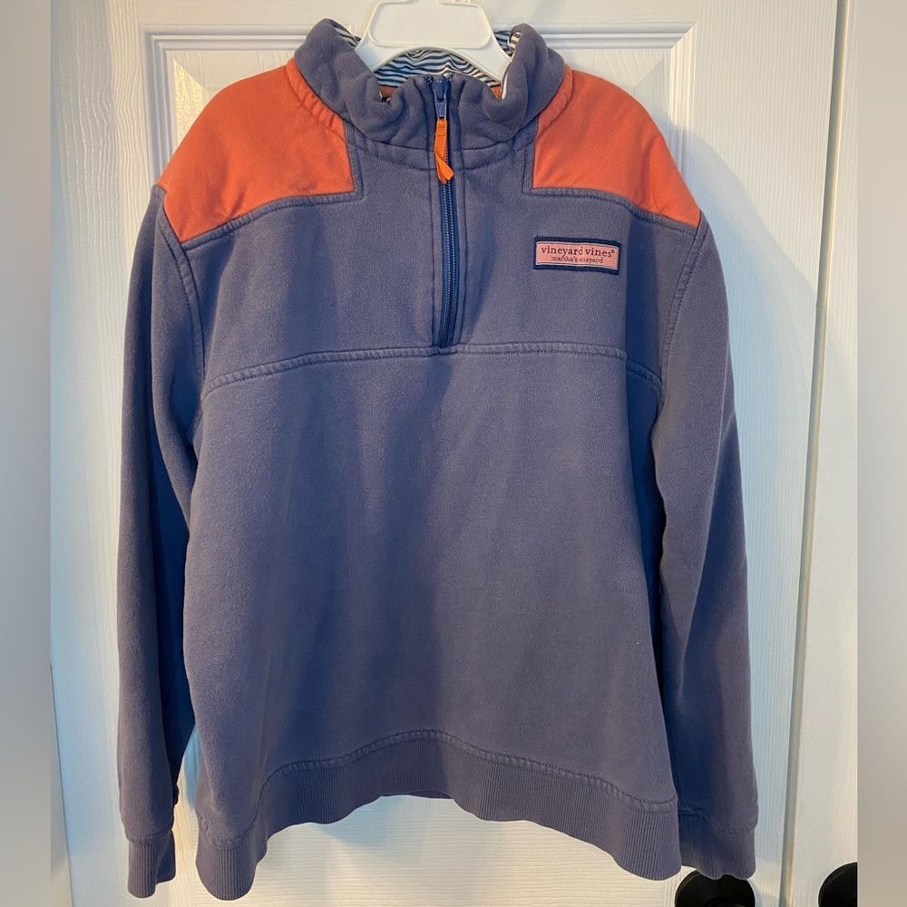 Vineyard Vines Shep and Ian Martha’s Vineyard sweatshirt half zip Girls Large